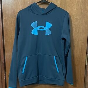 Under Armour Navy and Light Blue Hoodie